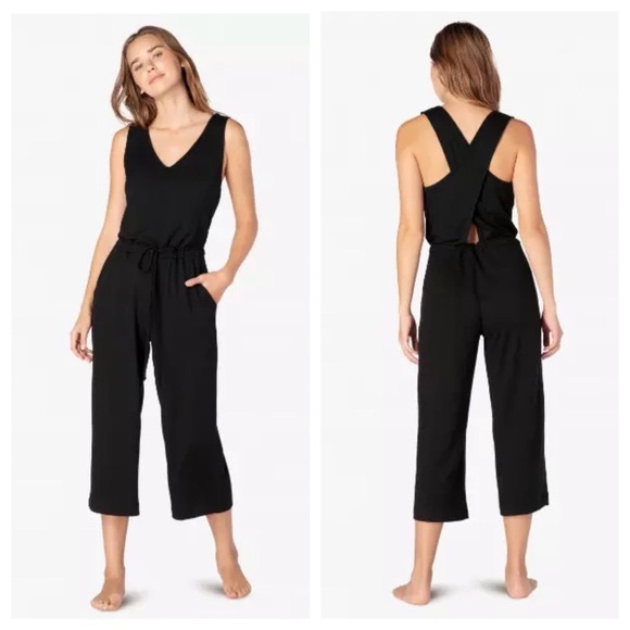 beyond yoga farrah cropped jumpsuit